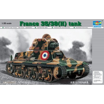 TRU00351 FRENCH 39(H)TANK SA 18 37mm 1/35
