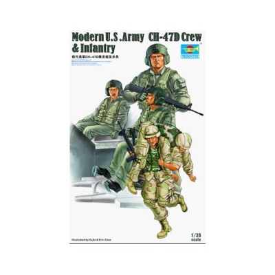 TRU00415 MOD.US ARMY FIG.-CH-47D CREW&INF.1/35
