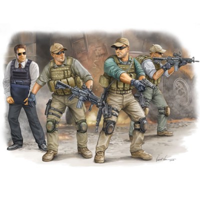 TRU00420 PMC VIP PROTECTION TEAM IRAQ(4 FIG)1/35