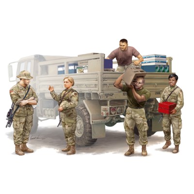 TRU00429 MODERN US SOLD. LOGIS.SUPPLY TEAM 1/35