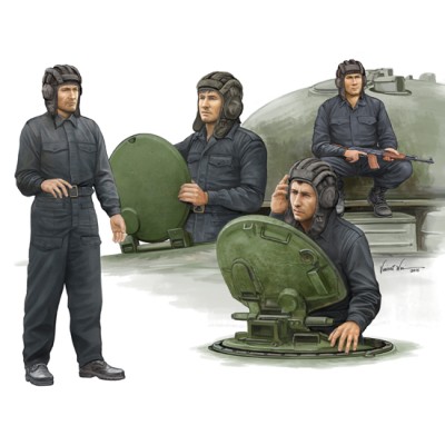 TRU00435 SOVIET TANK CREW 1/35