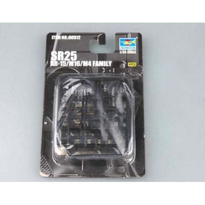 TRU00512 AR15/M16/M4FAMILY SR-25 MACHINE GUN 1/35