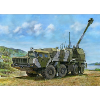 TRU01036 RUSSIAN A222 COASTAL DEFENSE GUN 1/35