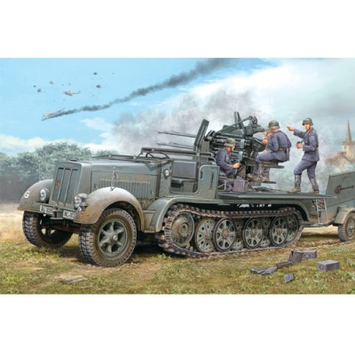 TRU01523 2CM FLAKVIERLING 38 AUF SELBSTFAHRIAFETTE 1/35