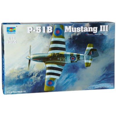 TRU02283 RAF MUSTANG 111 (P-51 B/C) FIGHTER 1/32