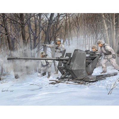 TRU02310 GERMAN 3.7CM FLAK 37 GUN 1/35