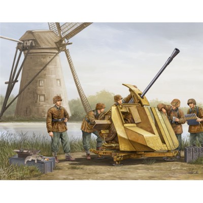 TRU02311 GERMAN 3.7CM FLAK 43 GUN 1/35