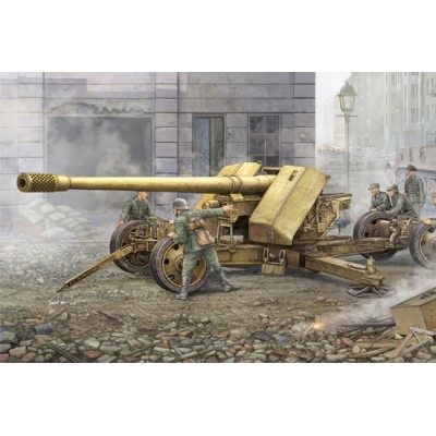 TRU02317 GERM. 12.8CM KANONE BZW44(KRUPP)GUN 1/35