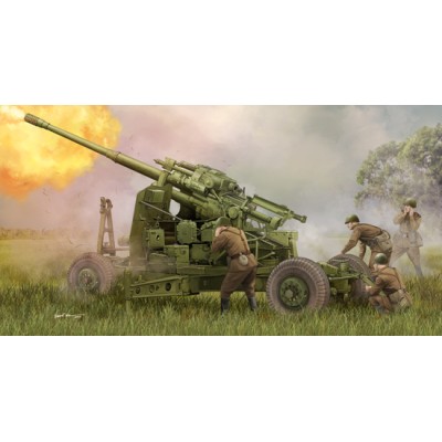 TRU02349 SOVIET 100MM AIR DEF GUN KS-19M2 1/35