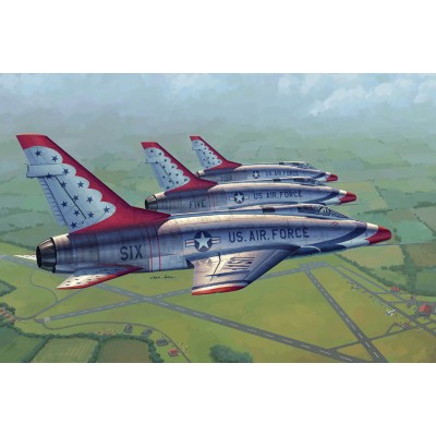 TRU02822 F-100D THUNDERBIRDS US AIR FORCE 1/48