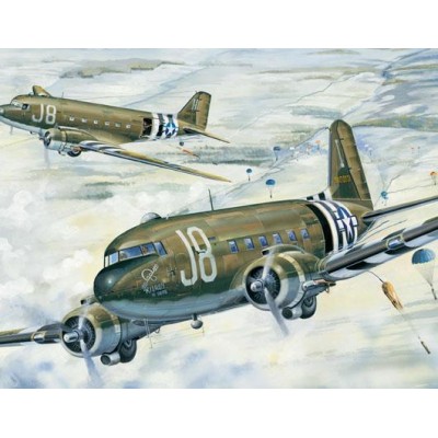 TRU02828 C-47A SKYTRAIN MILITARY PLANE 1/48
