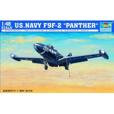 TRU02832 US NAVY F9F-2 PANTHER FIGHTER 1/48