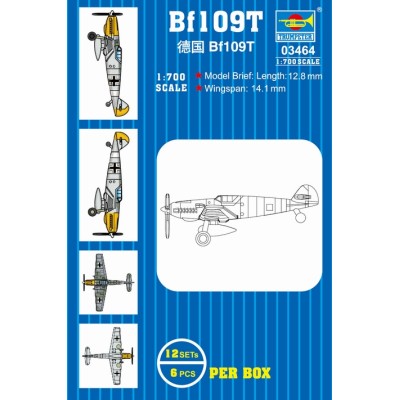 TRU03464 MESSERSHMITT BF 109 GERMAN AIRCRAFT 1/700