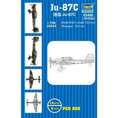 TRU03466 JUNKERS JU 87 GERMAN DIVE BOMBER 1/700