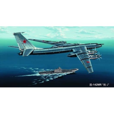TRU03905 SOVIET TU-142MR "BEAR-J" BOMBER 1/144