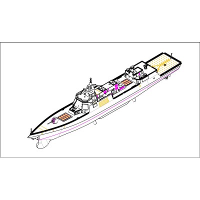 TRU06729 PLA NAVY TYPE 055 DESTROYER, 1/700