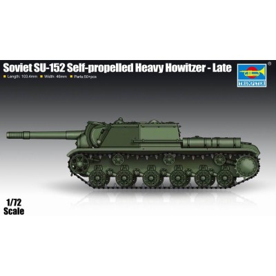TRU07130 SOVIET SU-152 SELF PROP HEAVY HOWITZER, Late, 1/72
