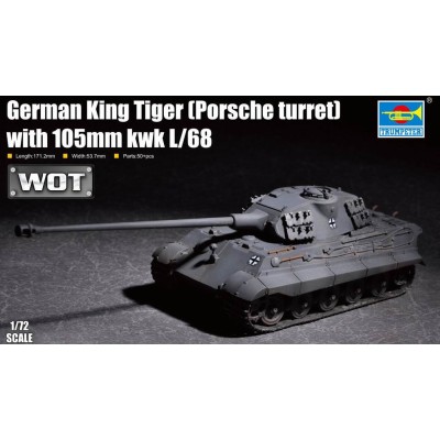 TRU07161 GERMAN KING TIGER (PORSCHE TURRET) 1/72