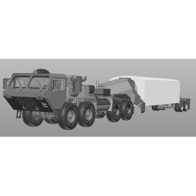 TRU07177 M983 TRACTOR w AN/TPY-2 X BAND RADAR, 1/72