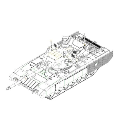 TRU07181 RUSSIAN T-14 ARMATA MAIN BATTLE TANK 1/72