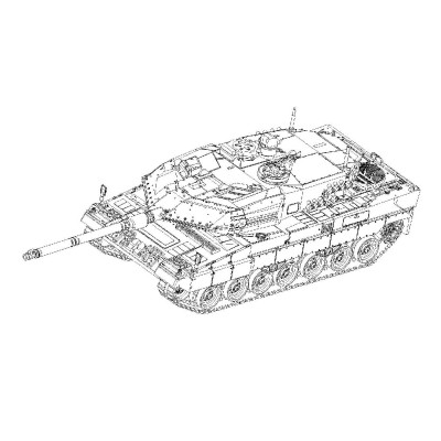 TRU07191 GERMAN LEOPARD 2A6 MAIN BATTLE TANK (MBT) 1/72