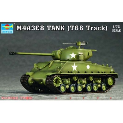 TRU07225 M4A3E8(EASY EIGHT)TANK/T66 TR.1/72