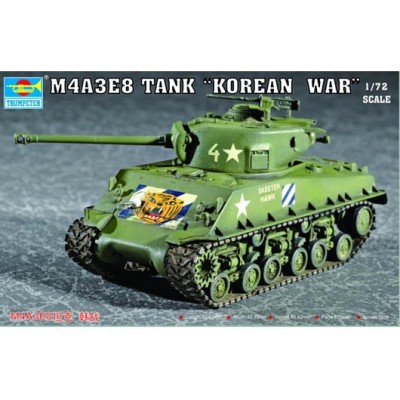 TRU07229 M4A3E8 TANK (T80 TRACKS) 1/72