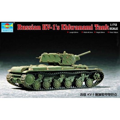 TRU07230 RUSSIAN KV-1S EHKRANAMI TANK 1/72
