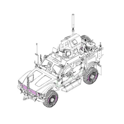 TRU07413 US M1240 M-ATV MRAP, 1/72