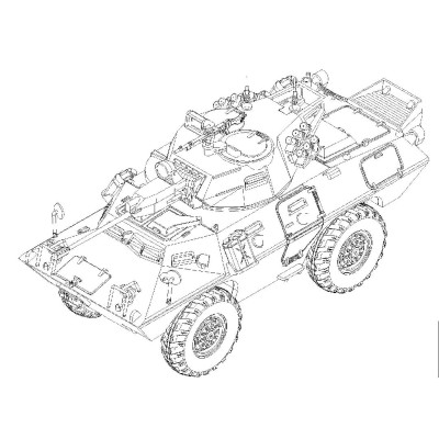 TRU07441 V-150 COMMANDO w 20mm CANNON 1/72