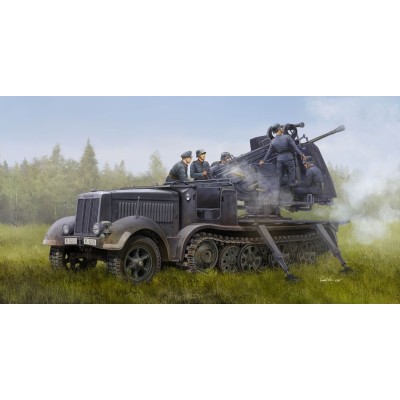 TRU09513 GERMAN 5cm FLAK 41auf SELBSTFAHLAFETTE 1/35