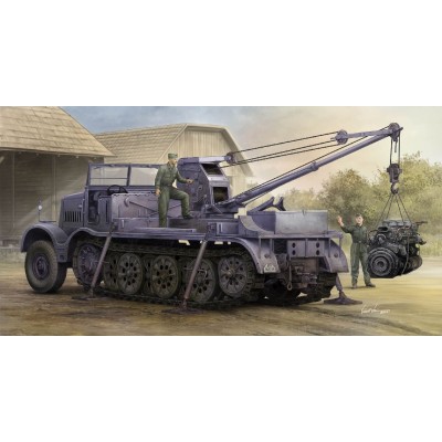 TRU09576 SCHWERER ZUGRAFTWAGEN 18t w 6t BILLSTEIN CRANE 1/35
