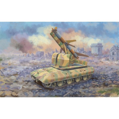 TRU09586 E-100 FLAKPANZER WITH FLAKRAKETE RHEINTOCHER 1 1/35