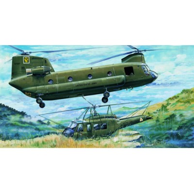 TRU05104 CH47A CHINOOK HELICOPTER 1/35