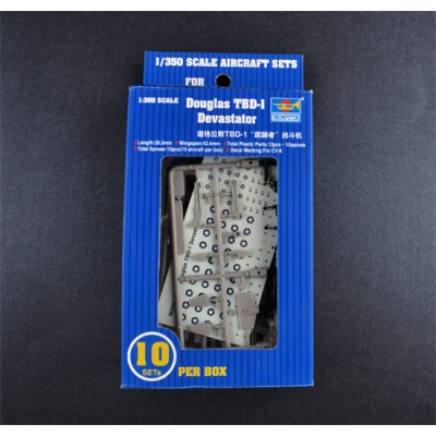 TRU06203 1/350 MINI AIRCRAFT-TBD1 DEVASTATOR 10PC
