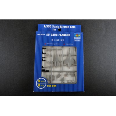 TRU06230 SU33UB FLANKER FT/MOD RUSS CARR)(6)1/350