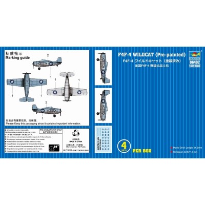 TRU06402 F4F-4 WILDCAT, 1/350