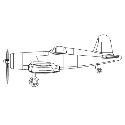 TRU06405 F4U-4 CORSAIR (PRE-PAINTED) 1/350