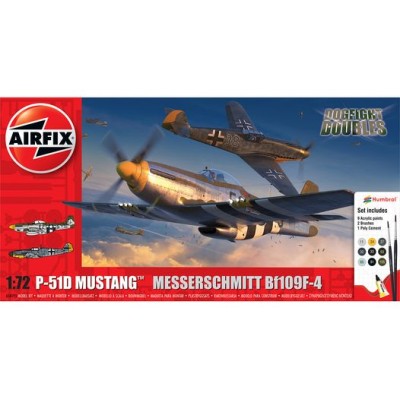 AIR50193 P-51D MUSTANG vs Bf109F-4 DOGFIGHT, gift set, 1/72