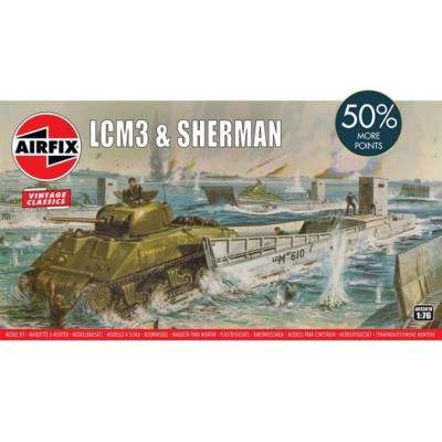 AIR03301V LCM3 & SHERMAN TANK 1/76