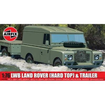 AIR02324 LWB LAND ROVER & TRAILER, 1/76 08/25