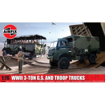AIR03306A WWII 3-TON 4x4 GENERAL SERVICE & TROOPS, 1/76