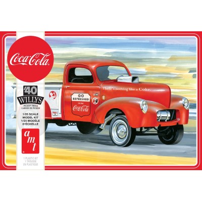 AMT1145 40 WILLYS PICKUP GASSER, Coke, 1/25