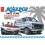 AMT1338 75 AQUA ROD RACE TEAM CHEVY VAN ,race boat w trailer 1/25