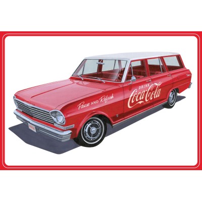 AMT1353 63 CHEVY II NOVA WAGON w crates Coke 1/25