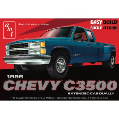 AMT1409 96 CHEVROLET C-3500 DUALLY, Easy Build, 1/25