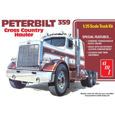 AMT1477 PETERBILT 359, Cross Country Hauler, 1/25