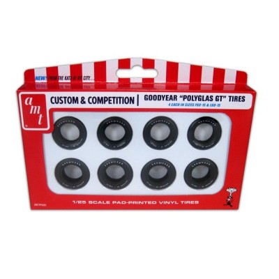 AMTPP038 GOODYEAR POLYGLAS GT TIRE PARTS PACK, 1/25