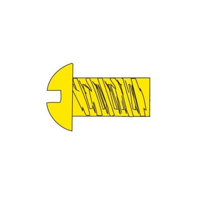 WS814 2-56 1/4IN. ROUND HEAD HOB-BITS(PKG5)