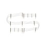 WS2990 N BARBED WIRE FENCE, 192 scale feet